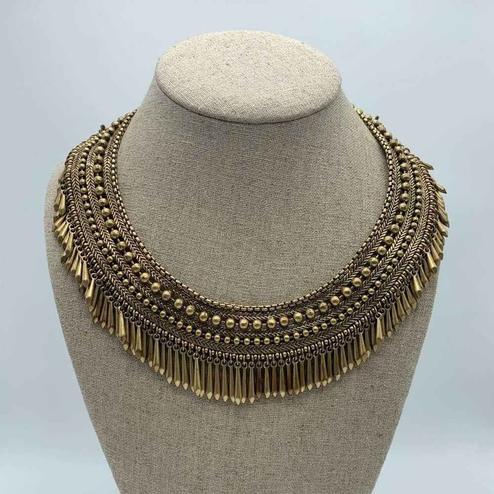 Stella & Dot Tansy Fringe Collar Necklace